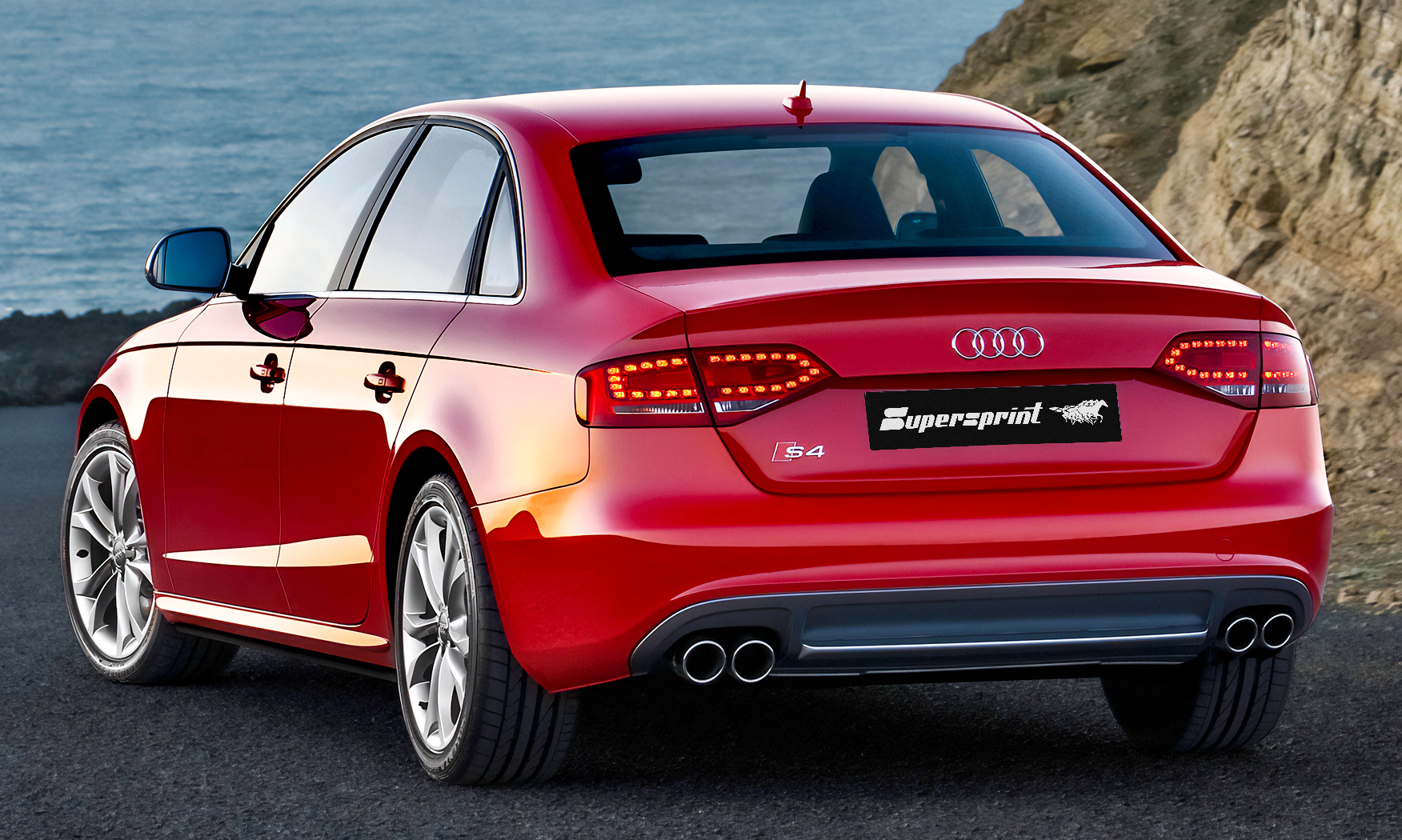 Supersprint Auspuff für AUDI S4 QUATTRO (Limousine + Avant) 3.0 TFSI V6 (333 PS) 2007 -> 2015
